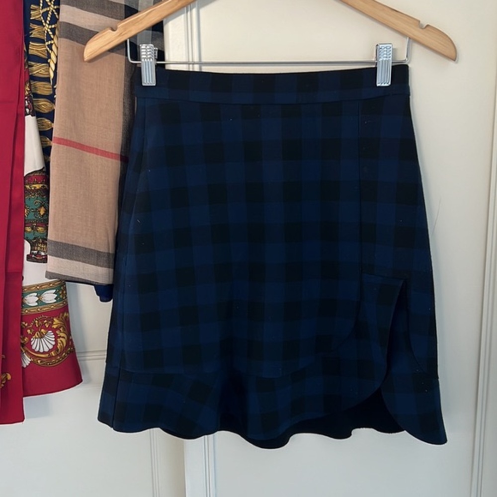 Zara Plaid Womens Skirt